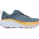 Hoka Bondi 8 Deep Grey Yellow White Women Men Running Shoe