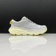 Hoka Bondi 8 Grey Yellow Women Men Running Shoe