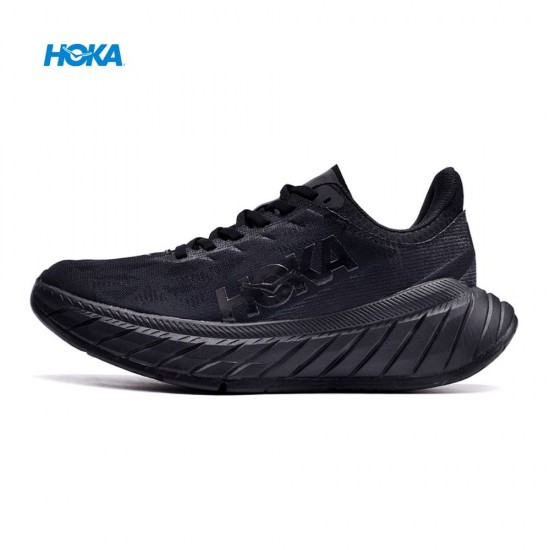 Hoka Carbon X2 All Black Women Men Running Shoe