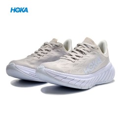 Hoka Carbon X2 Beige White Women Men Running Shoe