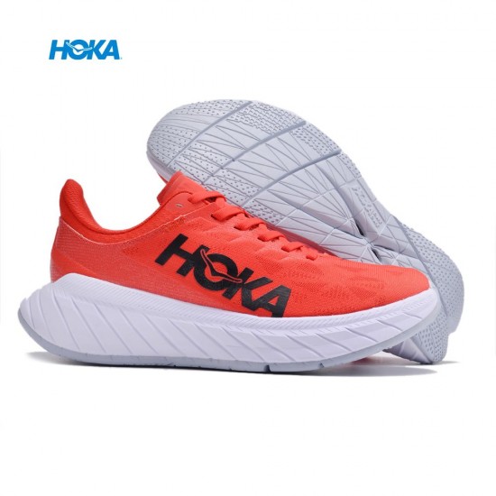 Hoka Carbon X2 Red Black Women Men Running Shoe