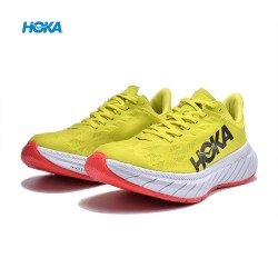 Hoka Carbon X2 Yellow Orange Black Women Men Running Shoe