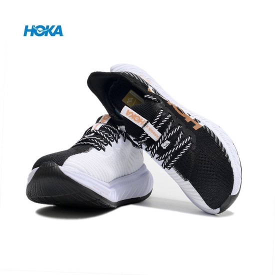 Hoka Carbon X3 Black White Gold Women Men Running Shoe