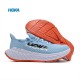 Hoka Carbon X3 Ltblue Orange White Women Men Running Shoe