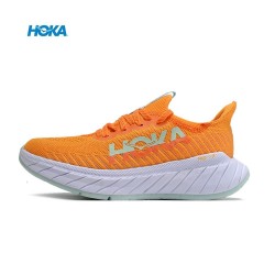 Hoka Carbon X3 Orange White Women Yellow Men Running Shoe