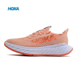 Hoka Carbon X3 Pink Ltblue White Women Men Running Shoe