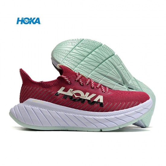 Hoka Carbon X3 Win-Red Black White Women Men Running Shoe