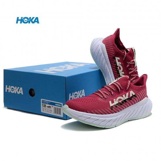 Hoka Carbon X3 Win-Red Black White Women Men Running Shoe