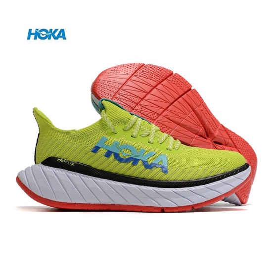 Hoka Carbon X3 Yellow Green Blue Red Women Men Running Shoe