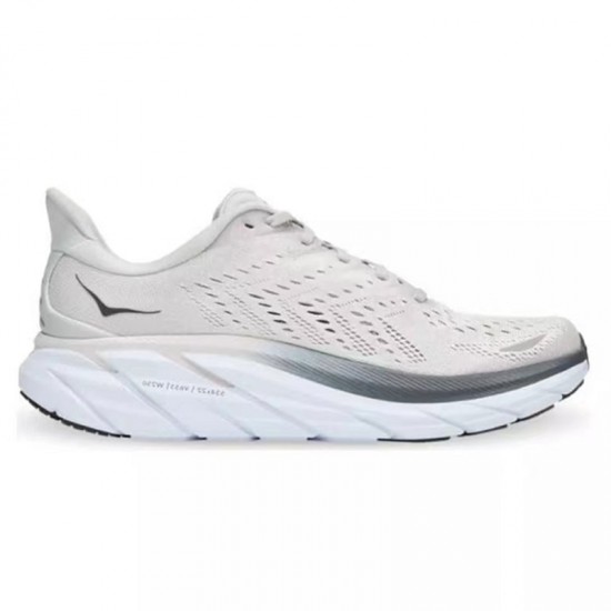 Hoka Clifton 8 Grey Black Women Men Running Shoe