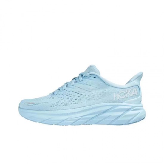 Hoka Clifton 8 Ltblue Women Men Running Shoe