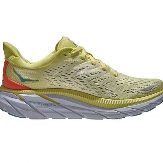 Hoka Clifton 8 Ltyellow White Women Men Running Shoe