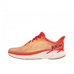 Hoka Clifton 8 Orange Red White Women Men Running Shoe