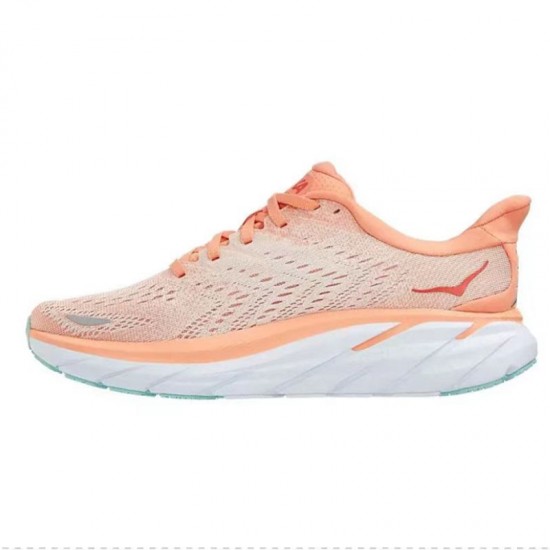 Hoka Clifton 8 Orange White Women Men Running Shoe