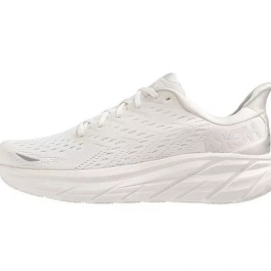 Hoka Clifton 8 White Women Men Running Shoe