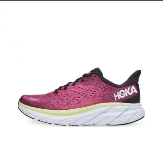 Hoka Clifton 8 Win-Red Black White Women Men Running Shoe