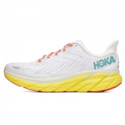Hoka Clifton 8 Yellow Grey Orange Women Men Running Shoe