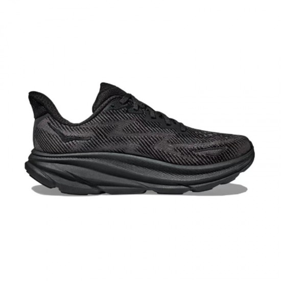 Hoka Clifton 9 All Black Women Men Running Shoe