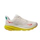 Hoka Clifton 9 Grey Yellow Women Men Running Shoe