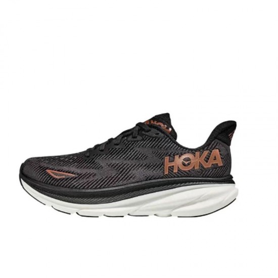 Hoka Clifton 9 Black Red Women Men Running Shoe