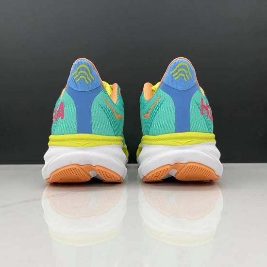 Hoka Mafate Speed Blue Pink Yellow Women Men Running Shoe