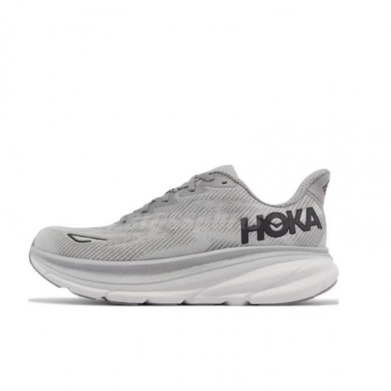 Hoka Clifton 9 Grey Black Women Men Running Shoe