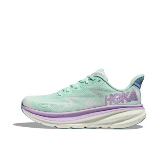 Hoka Clifton 9 Ltblue Purple Women Men Running Shoe