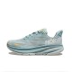 Hoka Clifton 9 Ltblue Yellow Women Men Running Shoe