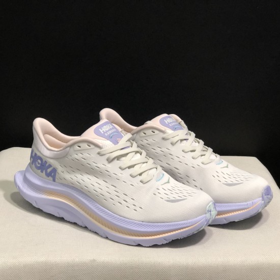 Hoka Kawana Beige White Pink Women And Men Running Shoe