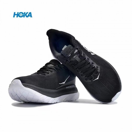 Hoka Mach 4 Black White Women Men Running Shoe