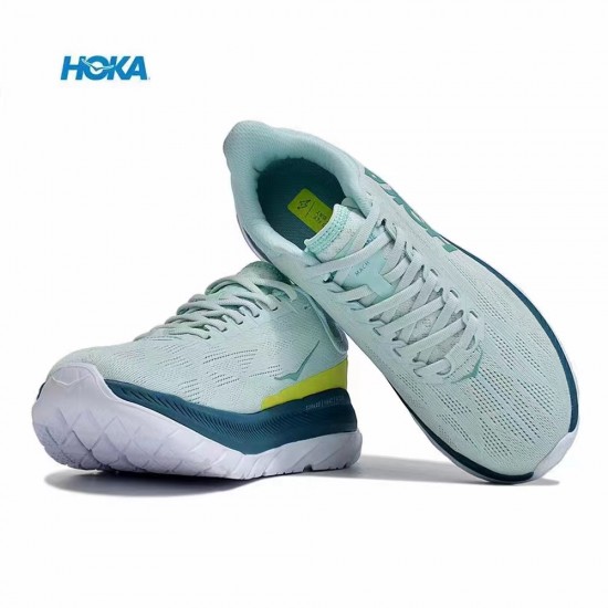 Hoka Mach 4 Green Yellow White Women Men Running Shoe