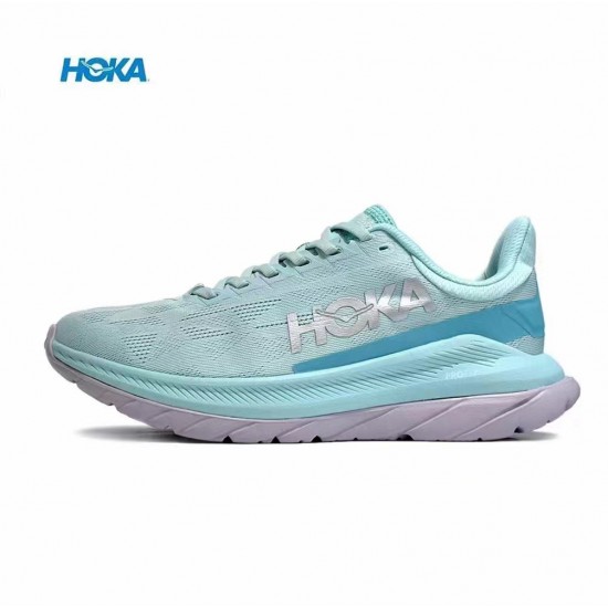 Hoka Mach 4 Navy Grey Women Men Running Shoe