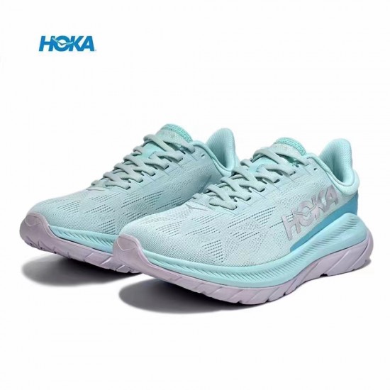 Hoka Mach 4 Navy Grey Women Men Running Shoe