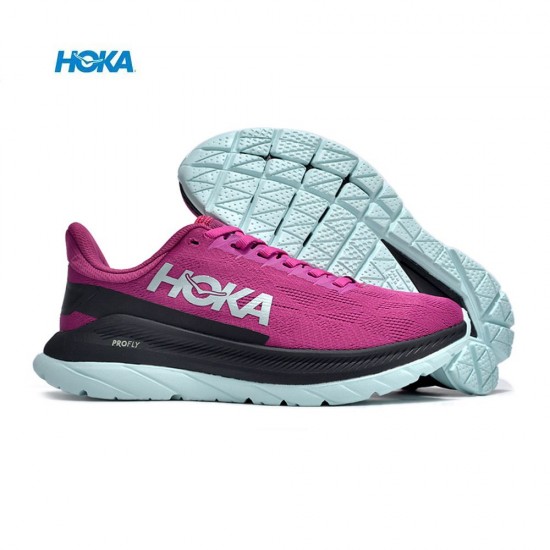 Hoka Mach 4 Purple Black White Women Men Running Shoe