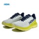 Hoka Mach 4 Yellow Grey Deep Blue Women Men Running Shoe