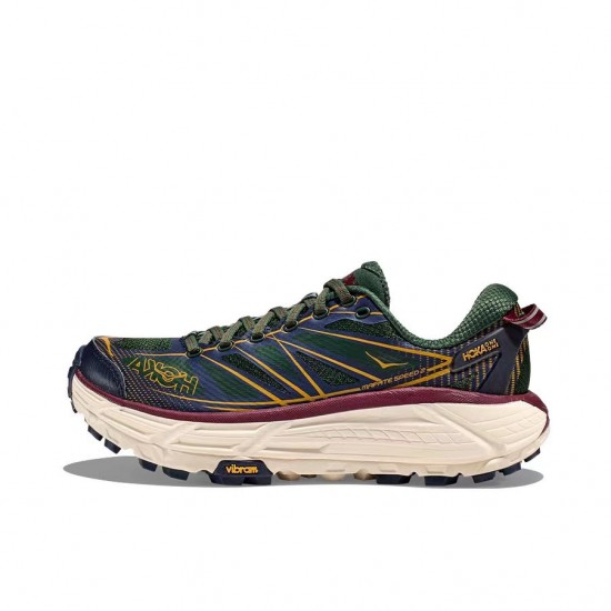 Hoka Mafate Speed Brown Blue Women Men Running Shoe