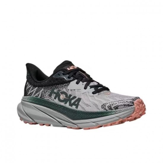 Hoka Mafate Speed Challenger 7 Grey Black Orange Women Men Running Shoe