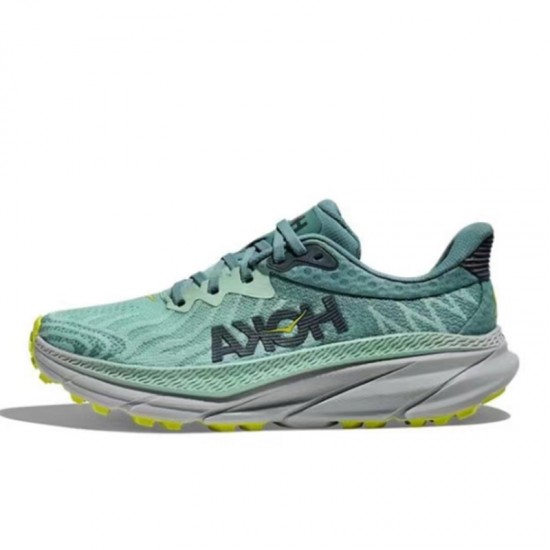 Hoka Mafate Speed Challenger 7 Grey Green Women Men Running Shoe