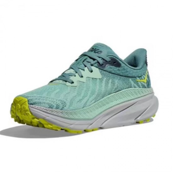 Hoka Mafate Speed Challenger 7 Grey Green Women Men Running Shoe