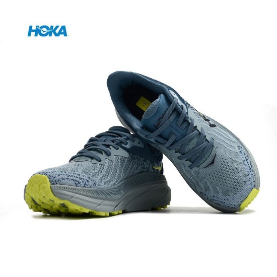 Hoka Mafate Speed Challenger 7 LtBlue Women Men Running Shoe