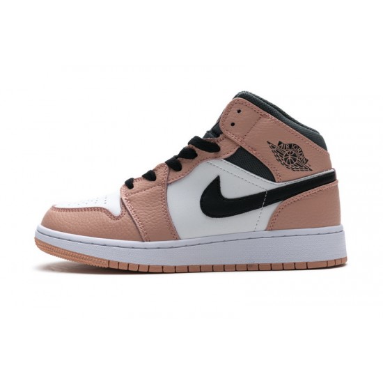 Women Air Jordan 1 Mid Pink Quartz