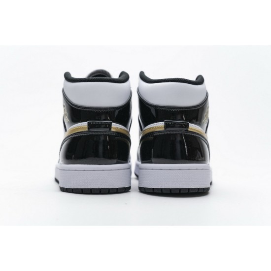 Air Jordan 1 Mid Gold Patent Leather
